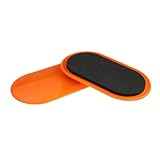 Oshhni 2 Discos deslizantes Core Sliders para Entrenamiento Abdominal, Almohadillas para Abdominales para Principiantes, Deslizadores de Suelo para Viajes, Naranja
