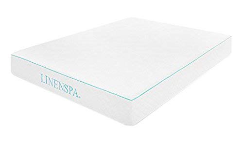 LINENSPA 10 Inch Gel Memory Foam Mattress - Dual Layered - CertiPUR-US Certified - Medium Feel - 10 Year Warranty - Twin Size