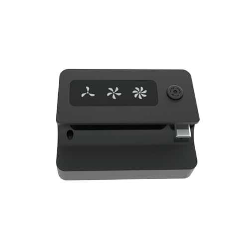 NiuLumea Ventilador de refrigeración ajustable para Nintendo Switch de 2 a 3 niveles de velocidad, CC 5 V/150 mA, para diseño compacto de ABS con control de botón fácil de usar, color negro