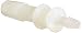 Eldon James C4-2NN Natural Nylon Reduction Coupler, 1/4" Hose Barb to 1/8" Hose Barb (Pack of 10)