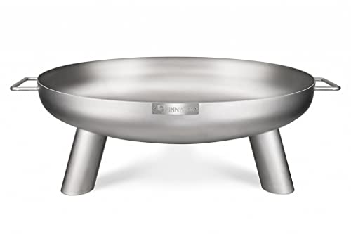 Finnwerk HARRI Feuerschale aus Edelstahl 70 cm - Exklusive Feuerstelle im...