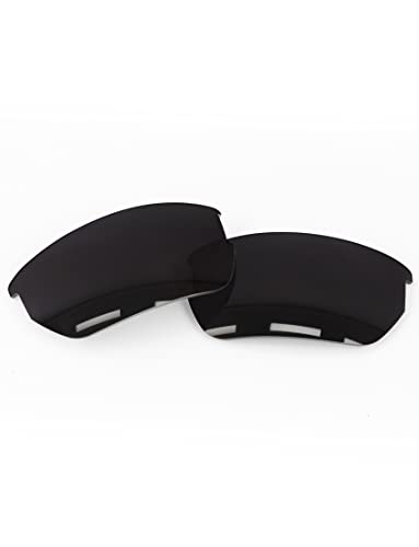 Image of 1.6MM Polarized Replacement Lenses Compatible with Wiley X Valor Sunglasses - Carbon Black - Polycarbonate Polarized