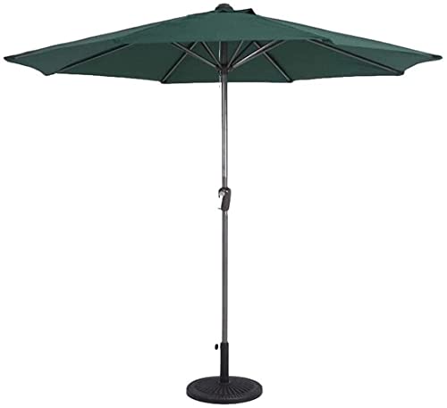 Sombrilla de jardín de 9 pies con manivela XJBTBA para mesa de terraza