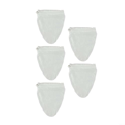 Shophubio Bolsas de queso reutilizables de nailon, paño de filtro de té de malla fina para café frío, colador de yogur, leche de nueces y filtración de jugo (5 piezas) (tamaño pequeño)