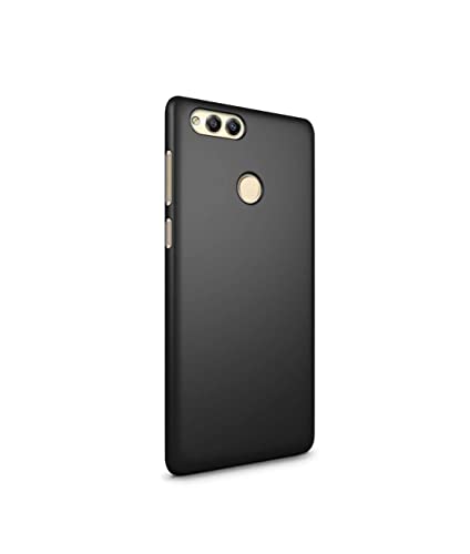 Image of Mobile Back Cover Case for Honor 7X (Silicone Case|CameraProtection|Black SC1510)
