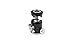 Gator Frameworks ID Series Content Creator Tree Accessory Ball Head Camera Mount, Black (GFW CTCAMMNT)