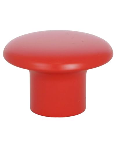 Gedotec Boutons de meuble pour chambre d'enfant | Diamètre 32 mm | Couleur Rouge | 1 pièce | Poignées de meubles en plastique | COLOUR | Boutons d'armoire...