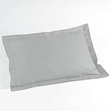 Acabado: punto bordón douceur d\'intérieur Funda de Almohada de 50 x 70 cm, 100% algodón orgánico Biolina Gris