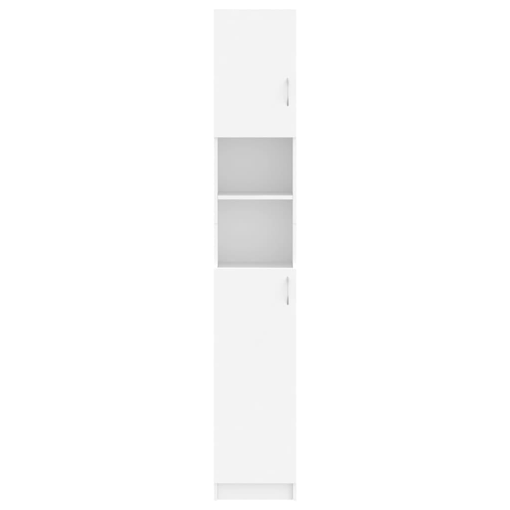 vidaXL Armadio da Bagno Bianco 32x25,5x190 cm in Legno Multistrato