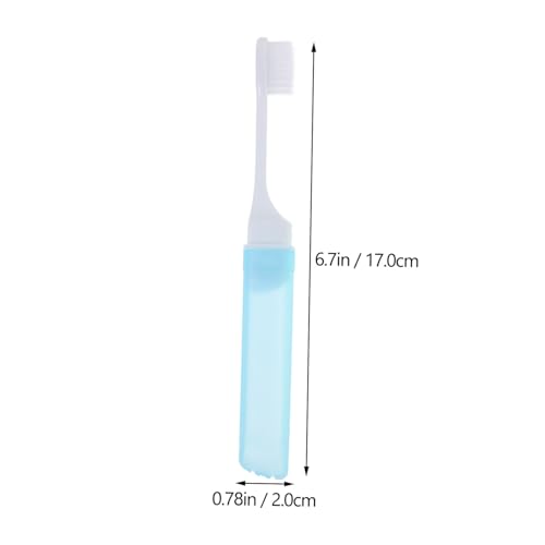 Yardenfun 12 Stück Teiliges Faltbares Zahnbürsten Erwachsene und Jugendliche Weiche Borsten Kompakt Leicht Ergonomisch Rutschfest für Reisen und Täglichen Gebrauch Farben Zufällige Farbe – Bild 3