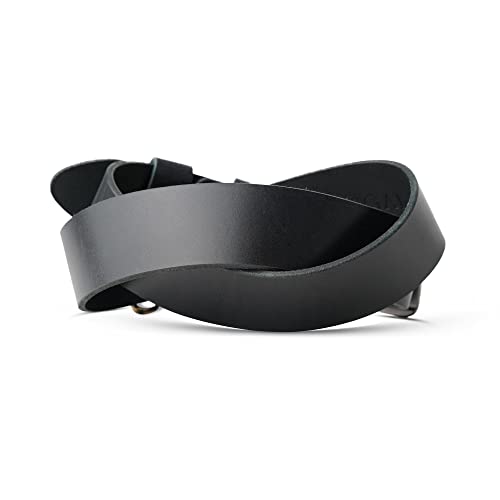 PEGAI Leather Belt for Men | Casual Full Grain Leather Belt with Buckle Design Mens Leather Belt | McKinney Sizes: 32-482