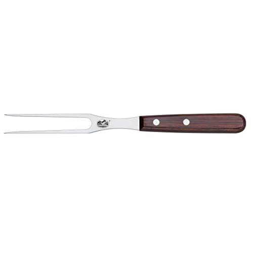 Victorinox, 5.2100.15, Rosewood, Tranchiergabel, Extra scharfe Klinge, mit edlem Holzgriff, Braun, Made in Switzerland,