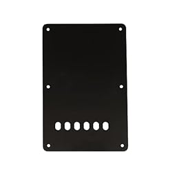 Musiclily 6 Trous Plaque Arrière Vibrato Cache Tremolo pour Guitare électrique China Squier,3 plis Noir - Les Beatles, Paul McCartney, John Lennon, RIngo Starr, George Harrison Musiclily 6 Trous Plaque Arrière Vibrato Cache Tremolo pour Guitare électrique China Squier,3 plis Noir – Image 4
