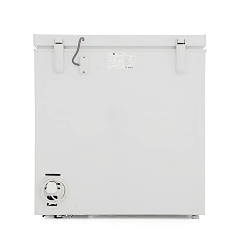 Hoover-HMCH152EL-Freestanding-Chest-Freezer-142L-Total-Capacity-Static-Wheeled-White