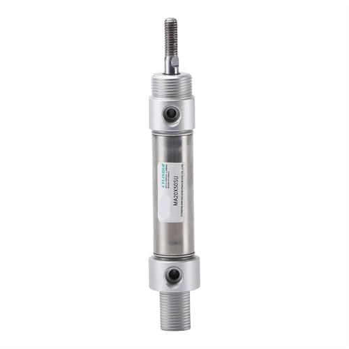 Mini cylindres d'air MA40 inox double action 25mm à 250mm de course