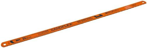 BAHCO 3906-250-18-100 10 Inch Bimetal Hand Hacksaw Blade with 18 Teeth Per Inch