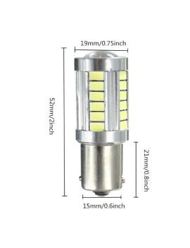 Image of BAY15D 1156 /1157 Brake Light, Tail Light led Bulb White Color Strobe Flashing (Universal for All Car and Van Pack of 2)