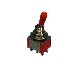 Miniature Toggle Switch - DPDT / On - On : 30-10012