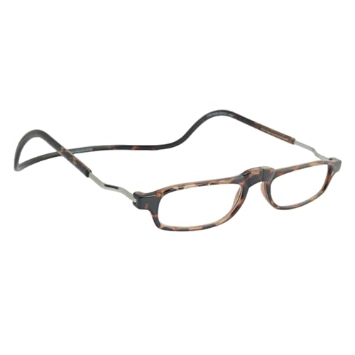 CliC Eyewear gafas magnéticas flexibles y antialérgicas | Gafas de lectura hombre/mujer modelo Readers | Gafas de presbicia con forma clásica +1.5 Tortoise