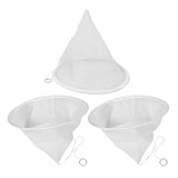 VICASKY 3 Stück Pack Honigsieb Nylon 150 Mesh Konisch Honigfilter Imkerei Küchenfilter Honigfaser Netz Feinfilter für Honigernte und Flüssigkeitsfiltration