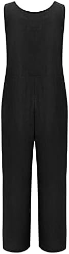 Lazutom Women's Loose Fit Casual Baggy Cotton Bib Dungarees Overall