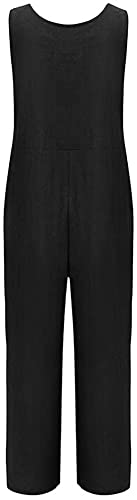 Lazutom Women's Loose Fit Casual Baggy Cotton Bib Dungarees Overall