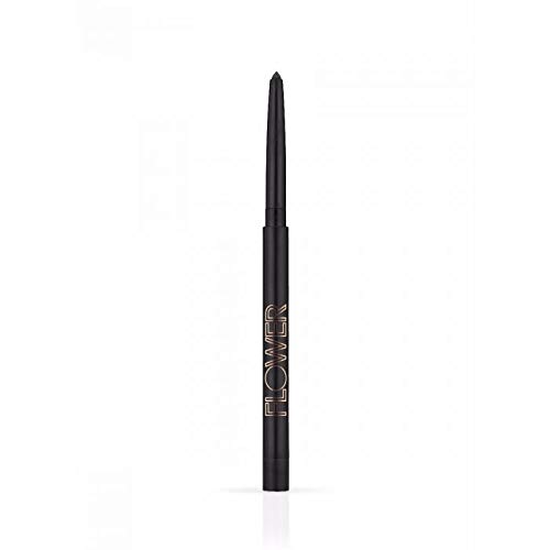 FLOWER BEAUTY Forever Wear Long Wear Eyeliner Pencil - Long Lasting, Fade-Resistant, Smooth Application Retractable Eye Liner (Black Vinyl)
