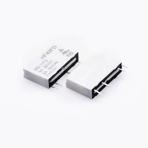 Relé 12V HF49FD-012-1H12 micro relé de potencia de 4 pines 5A para placas electrónicas