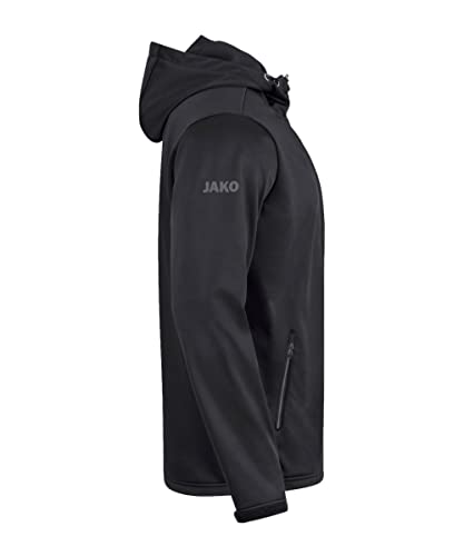 JAKO Kinder Softshelljacke Premium, Schwarz, 164