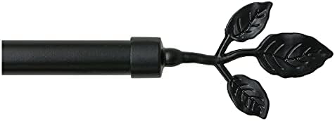 Bastone Tenda Estendibile VORTICE | 120-210 Cm, Nero-Argento, Con Supporti E Tasselli