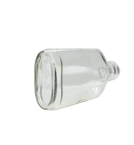 10 frascos de cristal de bolsillo de 100 ml (0,1 L) con tapas 'rosca', para llenarlo tú mismo con tapón hermético... (10 botellas + tapas negras)