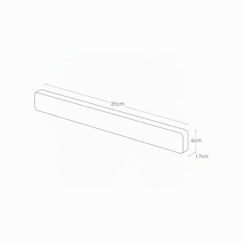 Soporte magnético para cuchillos blanco YAMAZAKI TOWER 35 cm 6