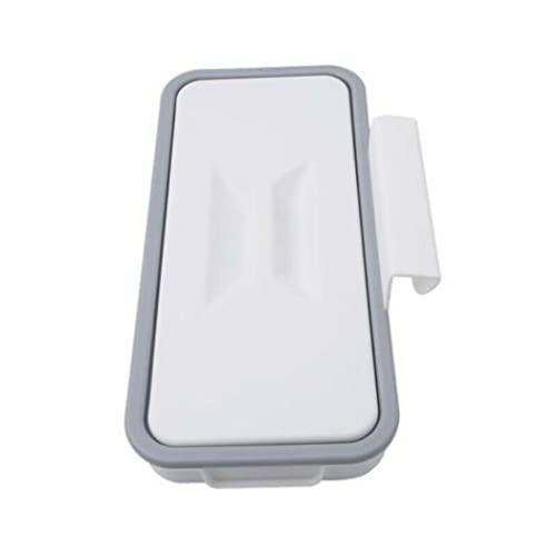 CUCUFA Soporte de bolsas de basura colgante, con tapa sobre la rejilla de la bolsa de basura del gabinete sobre la puerta de la puerta para el hogar y la cocina