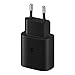 Samsung EP-TA800XBEGWW Charger, USB Type A (25W), Fast Charging Technology, Black - Type C Cable Included