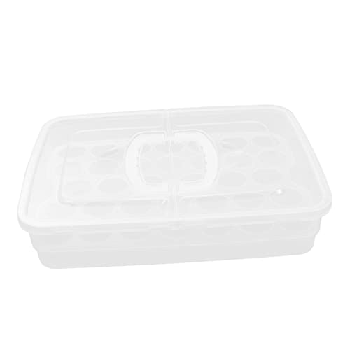 BUGUUYO 室付き卵収納ボックス 冷蔵庫用卵容器 大容量マルチ保存ケース 衝撃防止蓋付き キッチンアイテム