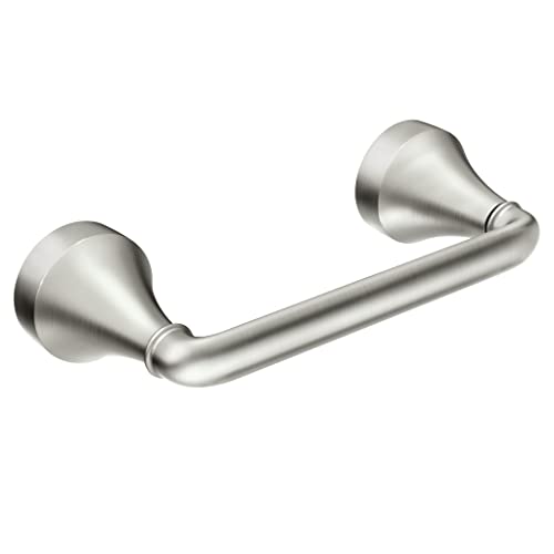 Moen Hamden Spot Resist Brushed Nickel Pivoting Toilet Paper Holder, My6208Bn 8.6" X 2" X 2.8" #TOP5