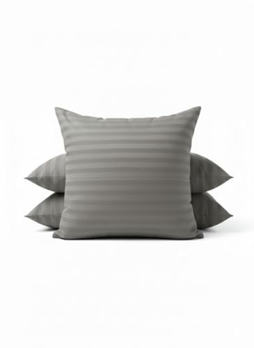 Image of Hotel Quality Premium Fibre Cushions | Cushion 16 inch x 16 inch | Pillow,Cushion,Cushions for, Cushion Pillow,Pillow,Cushions for Bed (Grey, 3)