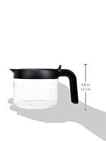 De'Longhi Kaffeekanne DLSC021, Glaskaraffe mit klappbarem Kunststoffdeckel, Zubehör für Kaffeevollautomaten mit Kannenfunktion, Fassungsvermögen 750 ml für bis zu 6 Tassen, spülmaschinenfest, Schwarz – Ansicht 3