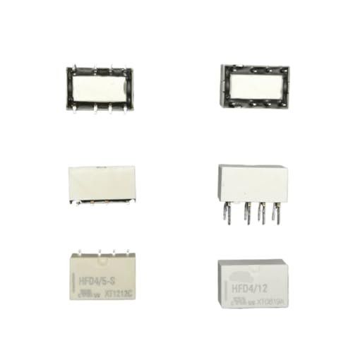 Relé HFD3 24V de señal en miniatura para circuitos electrónicos paquete de 10 unidades