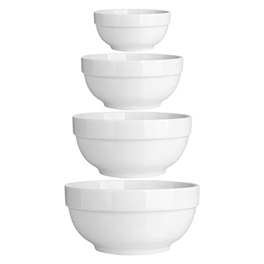 29 Stunning Blue and White Kitchen Ideas 4 DOWAN Serving Bowls, 64/42/22/12 Oz Serving Dishes for Entertaining, Soft White Porcelain Nesting Bowls Set, Microwave & Dishwasher Safe, Versatile Prep Bowls for Fruit Salad Pasta Dessert Cereal