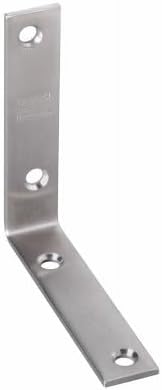 3 Pack - Corner BrMLK, Stainless Steel, 4 x 7/8 In., 2-Pk. - N348-862