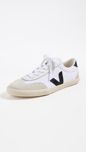 Veja Unisex. VO0103524 Sapatilhas De Voleibol Brancas, Pretas (39), Branco, Plano, CamurçA, CordãO, Casual - 2