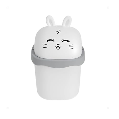 Lixeira de Mesa Animais Fofinhos Gato Urso Coelho Ideal para Escritório ou Quarto Lixeira Infantil L