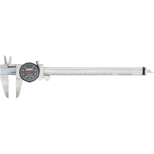 SPI 17-974-7 Calibrated Dial Caliper: Black Dial, 0" to 8" Range, Accurate to 0.0015"