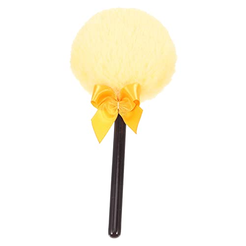 Didiseaon Plush Powder Puff Handle Round Shape Body Powder Puff Delicate Touch for Skin