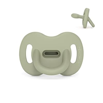 Suavinex Chupete Todo Silicona para Bebés 6/18 Meses Chupete con Tetina Fisiológica Sx Pro Súper Blandito y Flexible Ideal para Dormir Colour Essence Verde