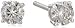 Certified 14k White Gold Diamond with Screw Back and Post Stud Earrings (J-K Color, I1-I2 Clarity)