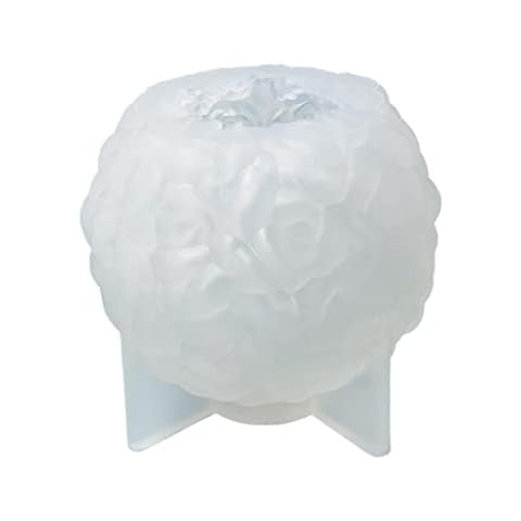 Eyccier Rose Ball Candle Mold 3D Flower Shaped Cake Mold DIY Silicone Fondant Mould Cover