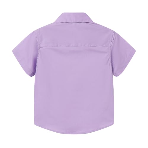 Image of Mud Kingdom Little Boys Dress Shirts Short Sleeve Cute Summer