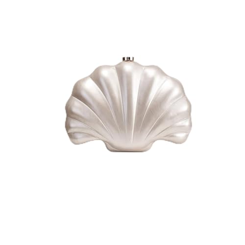 BGHYJKOL Bolso Nacar Bolso de mano concha for mujer, bolso noche for fiesta, graduación, lujo for, for boda, nupcial(Shell Color)